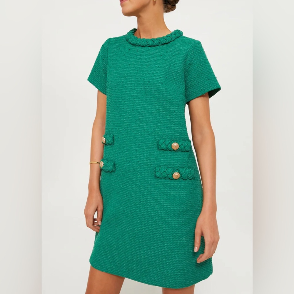 Tuckerneck Emerald Tweed Jackie Dress